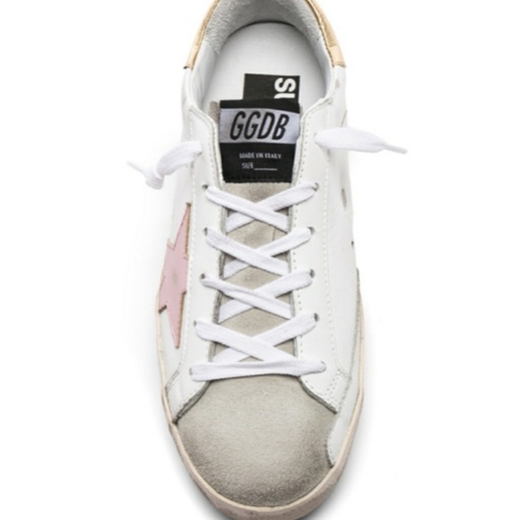Golden Goose Shoes - Golden Goose Pink & Gold Sneakers size 37